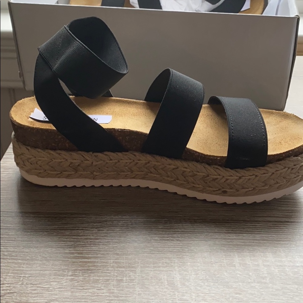 Steve Madden Kimmie Black Espadrilles